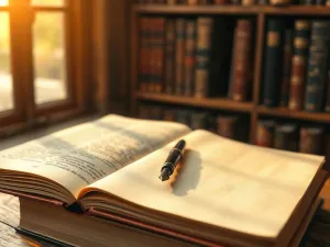 Szklane rzeźby symbolizujące metaforę i metonimię na tle rozmytej biblioteki, ilustrujące różnice między figurami retorycznymi.